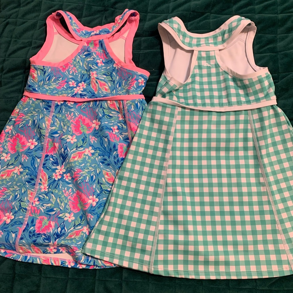 Floral and Checkered Kids Dresses
